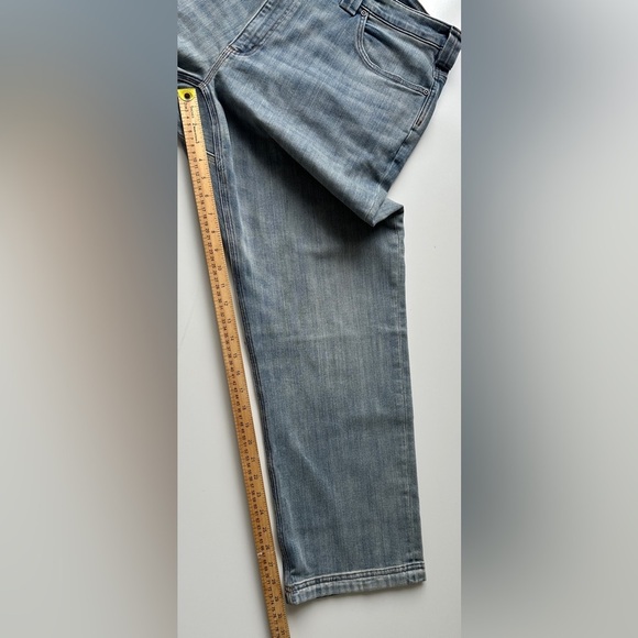 Duluth Washed Light Ballroom Double Flex Standard Fit Blue Jeans Men’s 40x30 - Picture 7 of 10